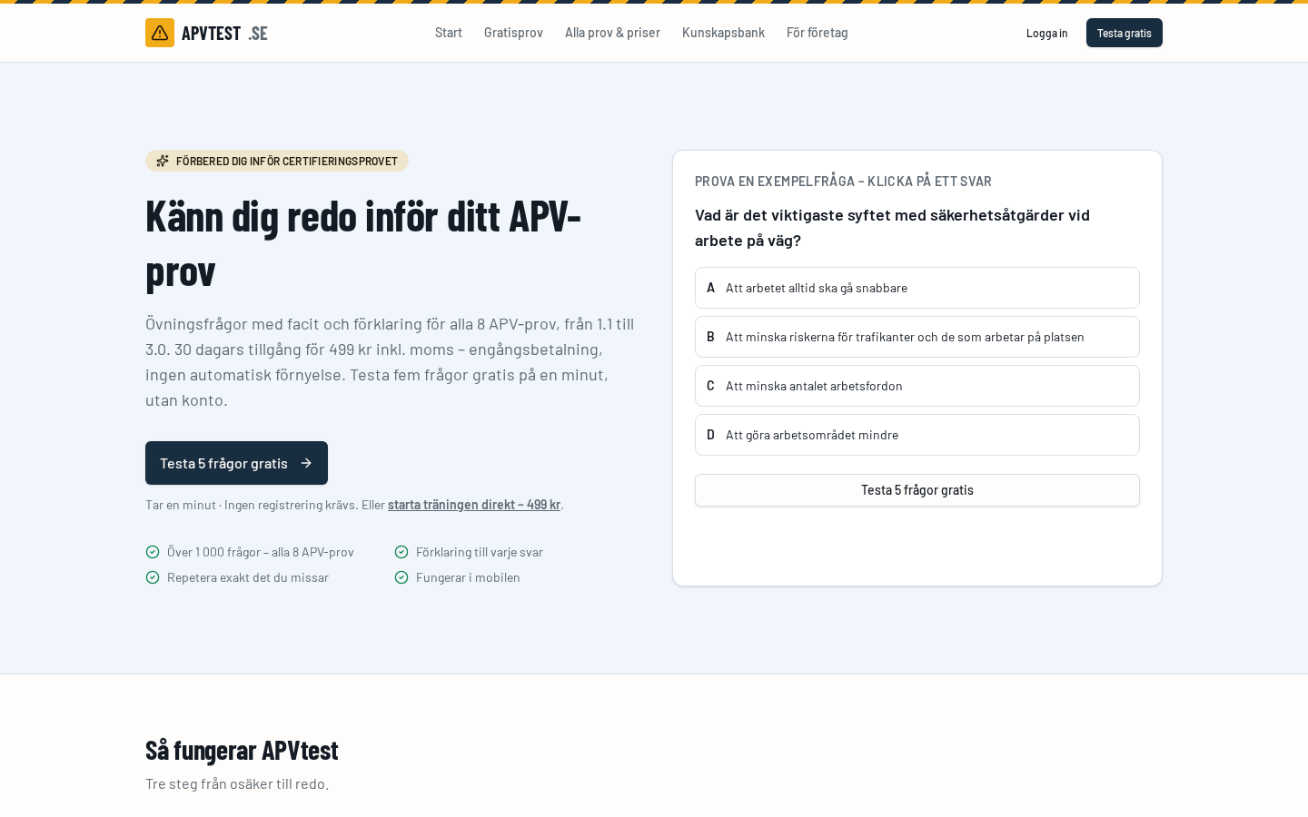 APVtest website screenshot